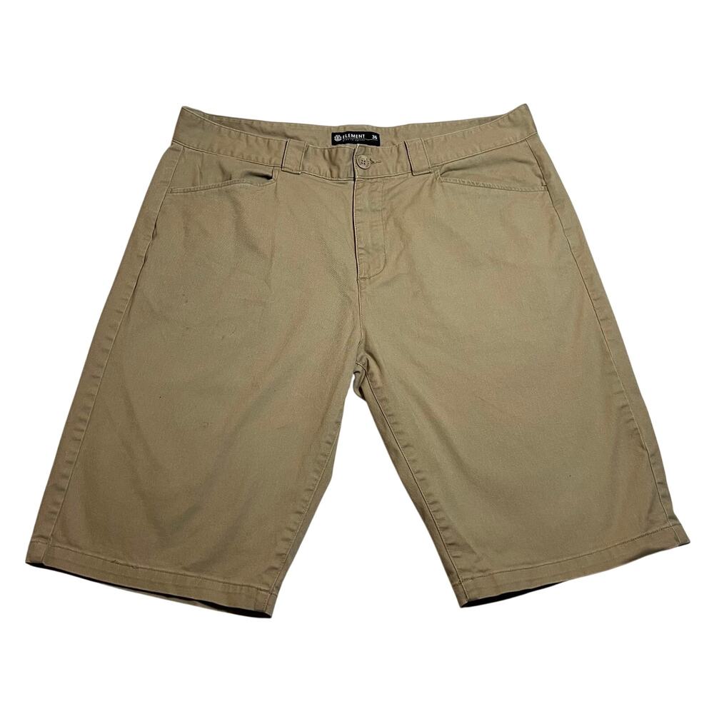 Element Men's Sawyer Walk Shorts Size 36 Flat Front Chino Casual Skating Sports